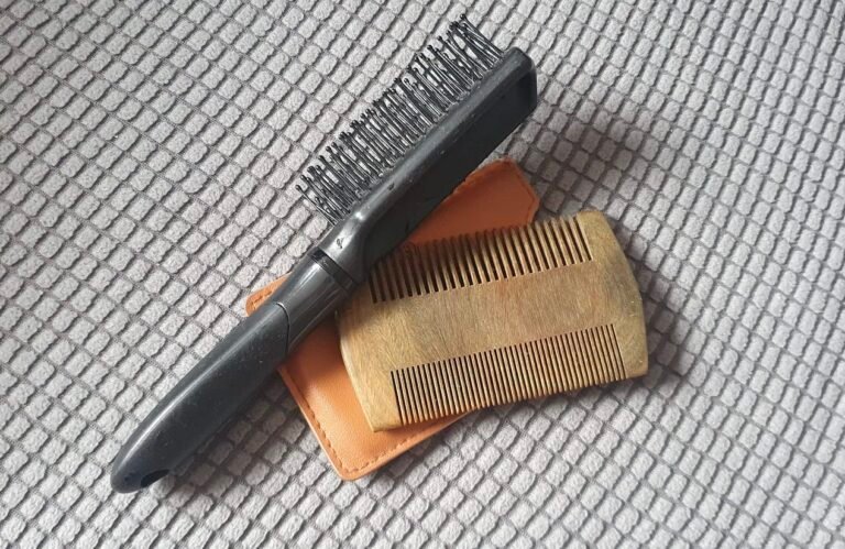 My own beard comb and beard brush